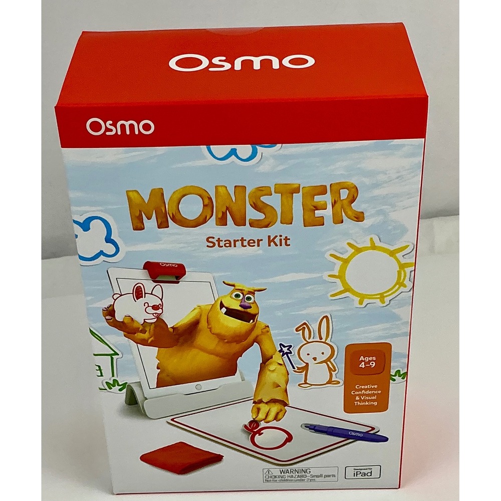 Osmo Monster Starter Kit Ages 4-9 Creative Confidence Drawing Game New
